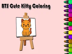 Spel BTS Cute Kitty Coloring aanlyn