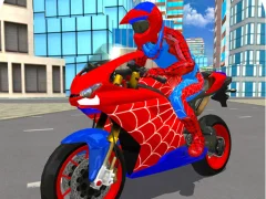 Spel Hero Stunt Spider Bike Simulator 3d 2 aanlyn