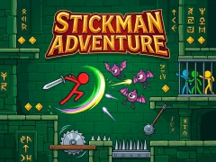 Spel Stickman Adventure aanlyn