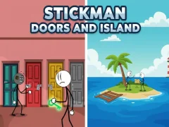 Spel Stickman Doors and Island aanlyn