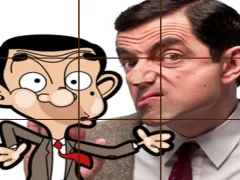 Spel Mr Bean Tile Puzzle aanlyn