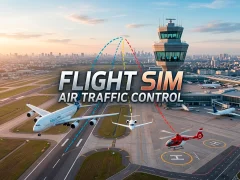 Spel Flight Sim Air Traffic control aanlyn