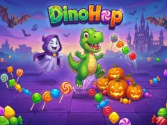 Spel DinoHop aanlyn