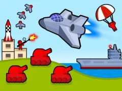 Spel Bomber Plane: 2D Air Strike aanlyn