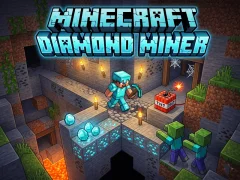 Spel Minecraft Diamond Miner aanlyn