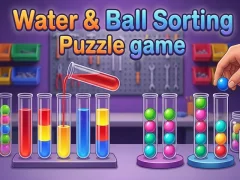Spel Water & Ball Sorting Puzzle game aanlyn