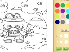 Spel Labubu Coloring Book For Kids aanlyn