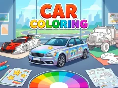 Spel Car Coloring aanlyn