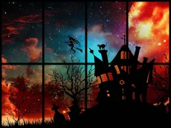 Spel Sliding Halloween Party aanlyn