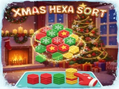 Spel Xmas Hexa Sort aanlyn