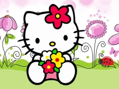 Spel Hello Kitty Jigsaw aanlyn