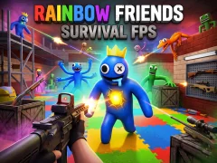 Spel Rainbow Friends Survival FPS aanlyn