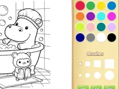 Spel Cozy Friends Coloring Book for Kids aanlyn