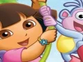 Spel Puzzle Fun Dora With Boots aanlyn