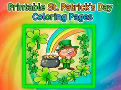 Spel Printable St Patricks Day Coloring Pages aanlyn