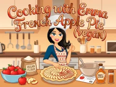 Spel Cooking with Emma French Apple Pie vegan aanlyn