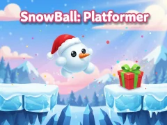 Spel SnowBall: Platformer aanlyn