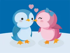 Spel Cute Penguin Puzzle aanlyn