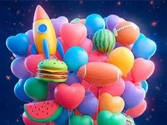 Spel Merge 3D - Match 3 Balloons aanlyn