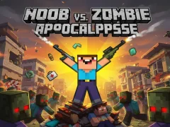 Spel Noob vs Zombie Apocalypse aanlyn