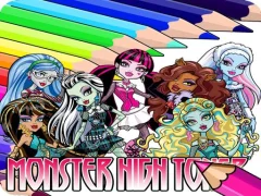 Spel Coloring Book for Monster High aanlyn