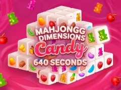Spel Mahjongg Dimensions Candy 640 seconds aanlyn