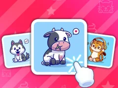 Spel Cute Animal Cards aanlyn
