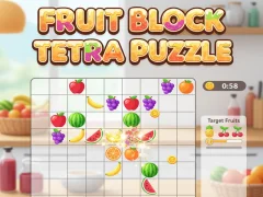 Spel Fruit Block Tetra Puzzle aanlyn