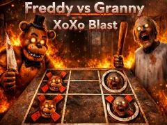 Spel Freddy vs Granny XoXo Blast aanlyn