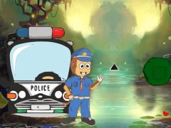 Spel Monkey Caught Thief Fox aanlyn