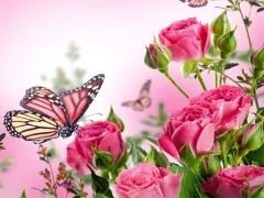 Spel Butterflies Puzzle aanlyn
