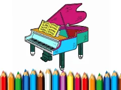 Spel Back To School: Piano Coloring Book aanlyn