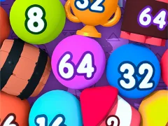Spel Bubble Merge 2048 aanlyn