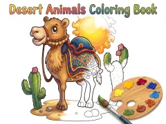 Spel Desert Animals Coloring Book aanlyn