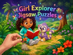 Spel Girl Explorer Jigsaw Puzzles aanlyn