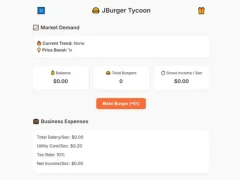Spel Jburger Tycoon aanlyn