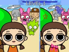 Spel Sprunki and Squid Game Difference aanlyn