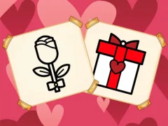Spel Valentine Present Coloring aanlyn