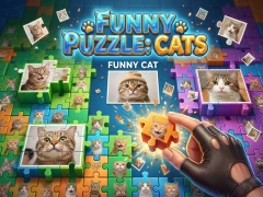Spel Funny Puzzle: Cats aanlyn