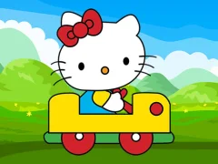 Spel Cute Kitty Car Jigsaw aanlyn