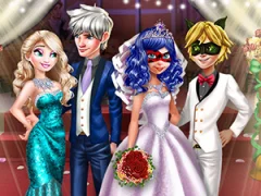 Spel Ladybug Wedding Royal Guests aanlyn