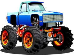 Spel Monster Truck Puzzle aanlyn