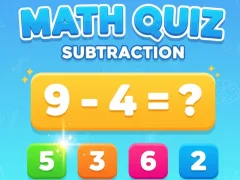 Spel Math Quiz - Subtraction aanlyn