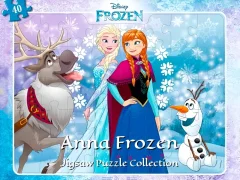 Spel Anna Frozen Jigsaw Puzzle Collection aanlyn