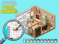 Spel Coloring by Numbers Pixel Rooms aanlyn