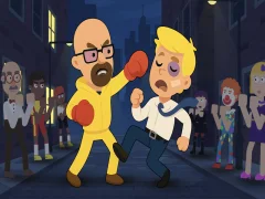 Spel Drunken Fighter aanlyn