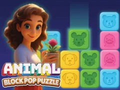 Spel Animal Block Pop Puzzle aanlyn
