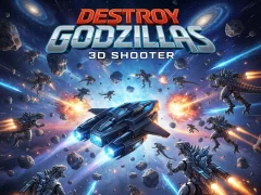 Spel Destroy Godzillas: 3D Shooter aanlyn