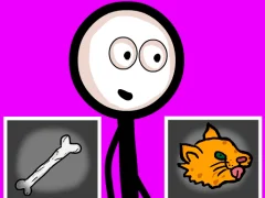Spel Stickman Choosing actions aanlyn