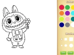 Spel Labubu Doll Coloring Book for Kids aanlyn